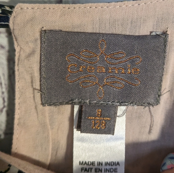 CREAMIE Gorgeous Dress! Girls' 8  Lined Animal Print Long-sleeved Party Dress - Picture 10 of 11